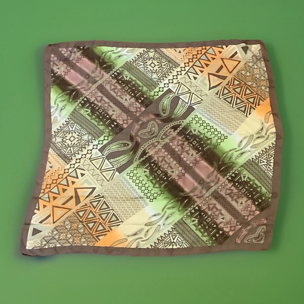 Adrienne Landau Studio Silk Scarf - Beautiful fall colors, 100% silk